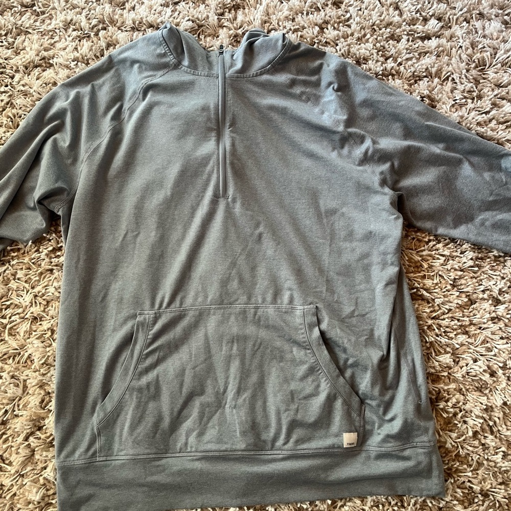 Gray Half-Zip Hoodie